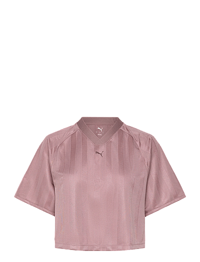 PUMA W Puma League Jersey Top - Alussärgid - SANDSTONE / pink/rose