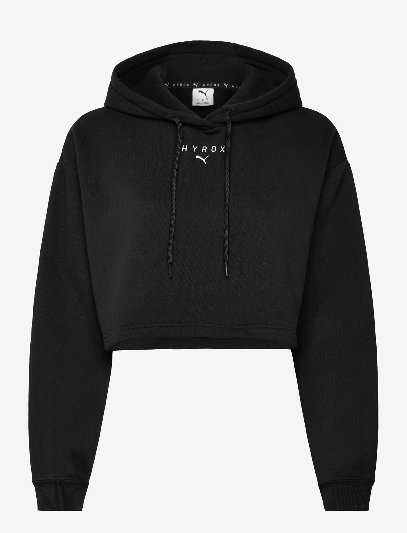 PUMA - W PUMA x HYROX HEAVYWEIGHT HOODIE - oberteile - puma black - 0