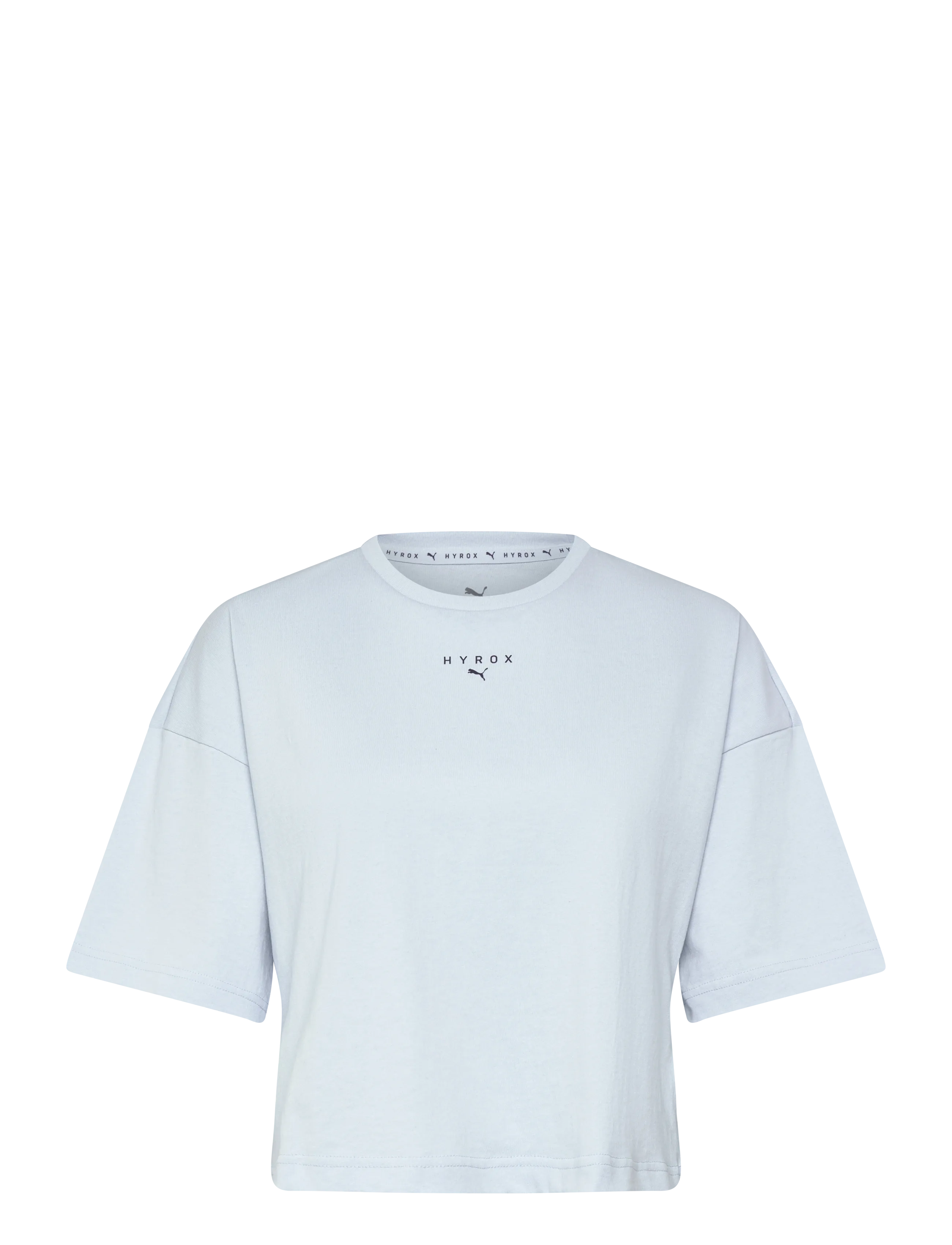 PUMA W Puma X Hyrox Cropped Lifestyle Tee, Kvinder, Cropped T-shirt, Blå, Str: L