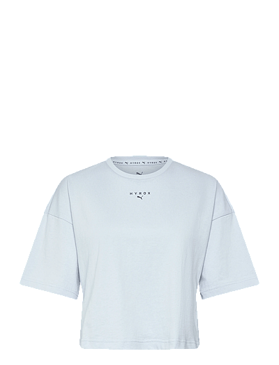 PUMA W PUMA X HYROX CROPPED LIFESTYLE TEE - T-särgid - LUCITE / blue