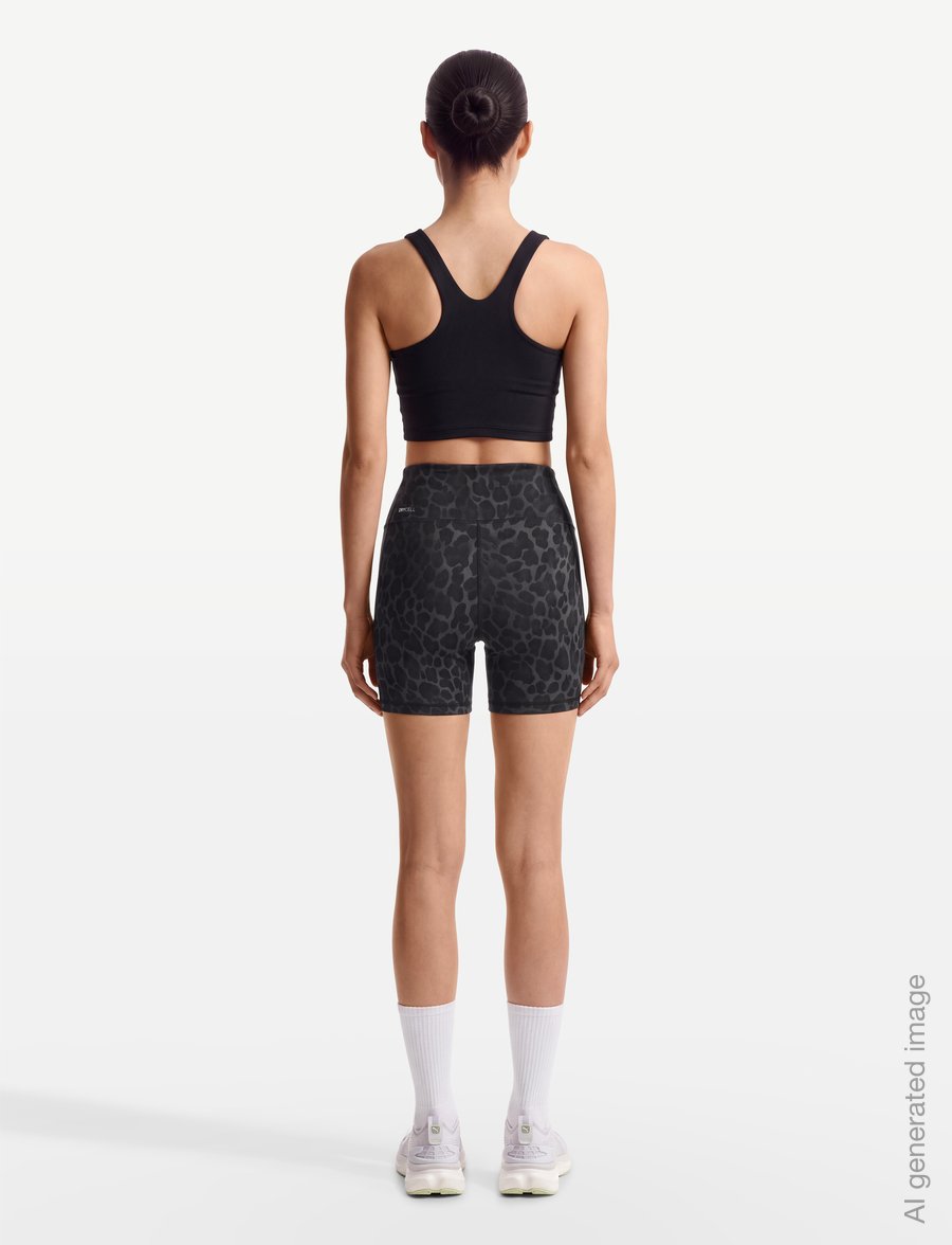 PUMA - W TAD Essential Spotted Haze Short Tight - HW 5" - träningsshorts - puma black - 4
