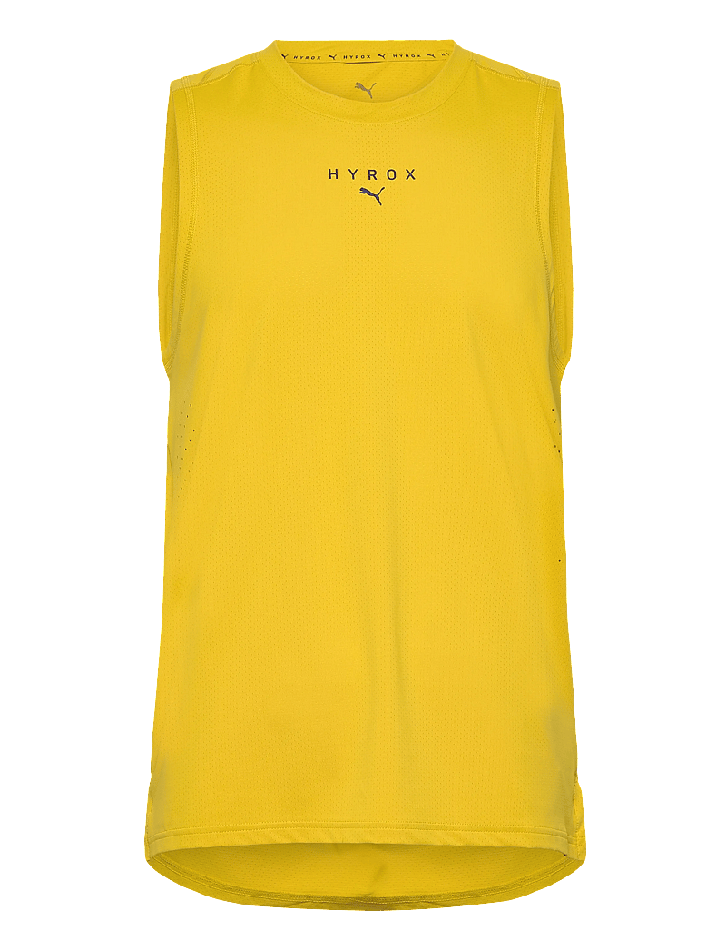 PUMA - M PUMA X HYROX DRYELITE TRAINING TANK - tank tops - dazzling yellow - 0