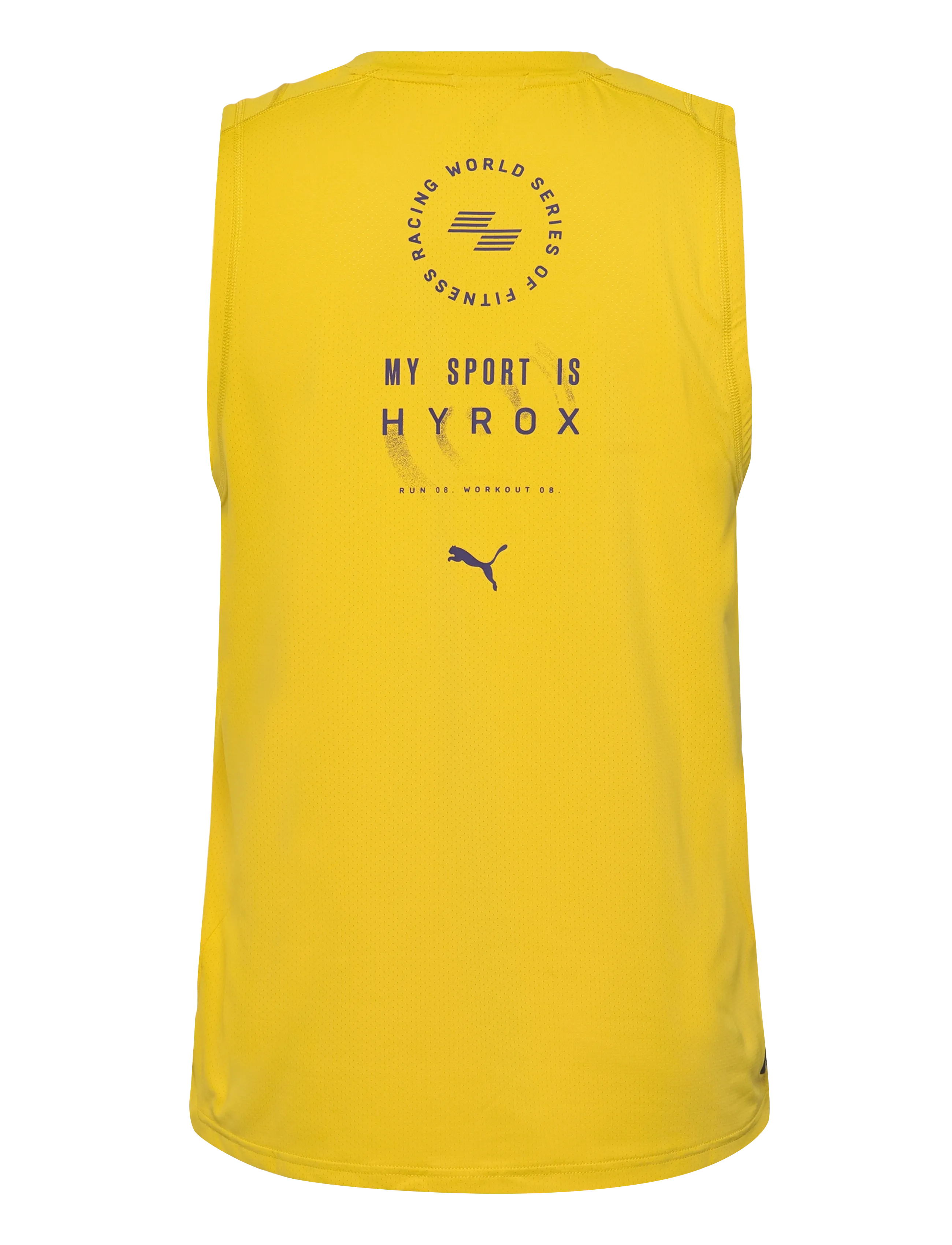 PUMA - M PUMA X HYROX DRYELITE TRAINING TANK - tank tops - dazzling yellow - 1