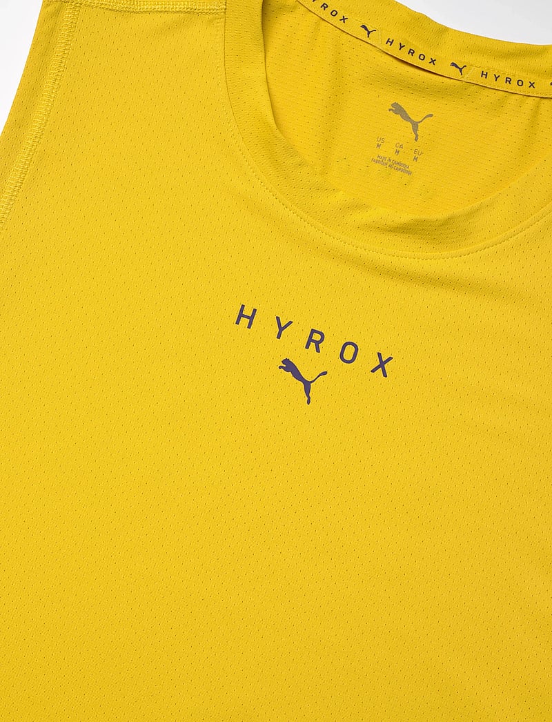 PUMA - M PUMA X HYROX DRYELITE TRAINING TANK - tank tops - dazzling yellow - 2