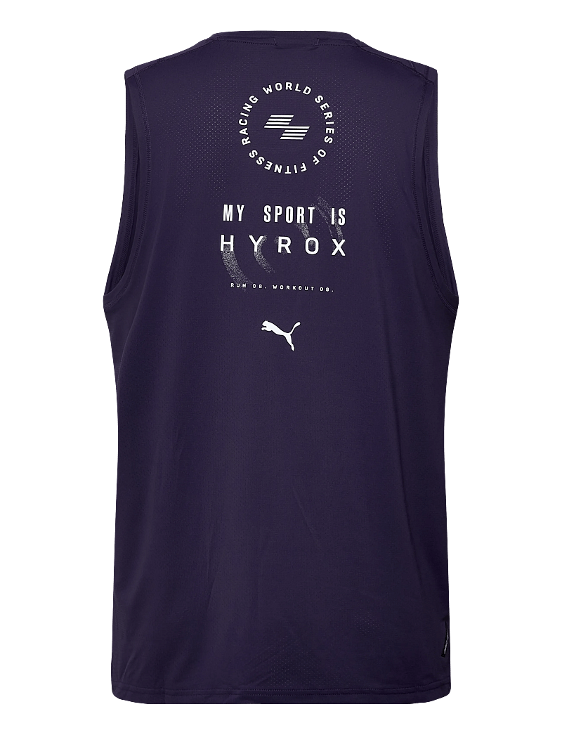 PUMA - M PUMA X HYROX DRYELITE TRAINING TANK - tank tops - deep plum - 1