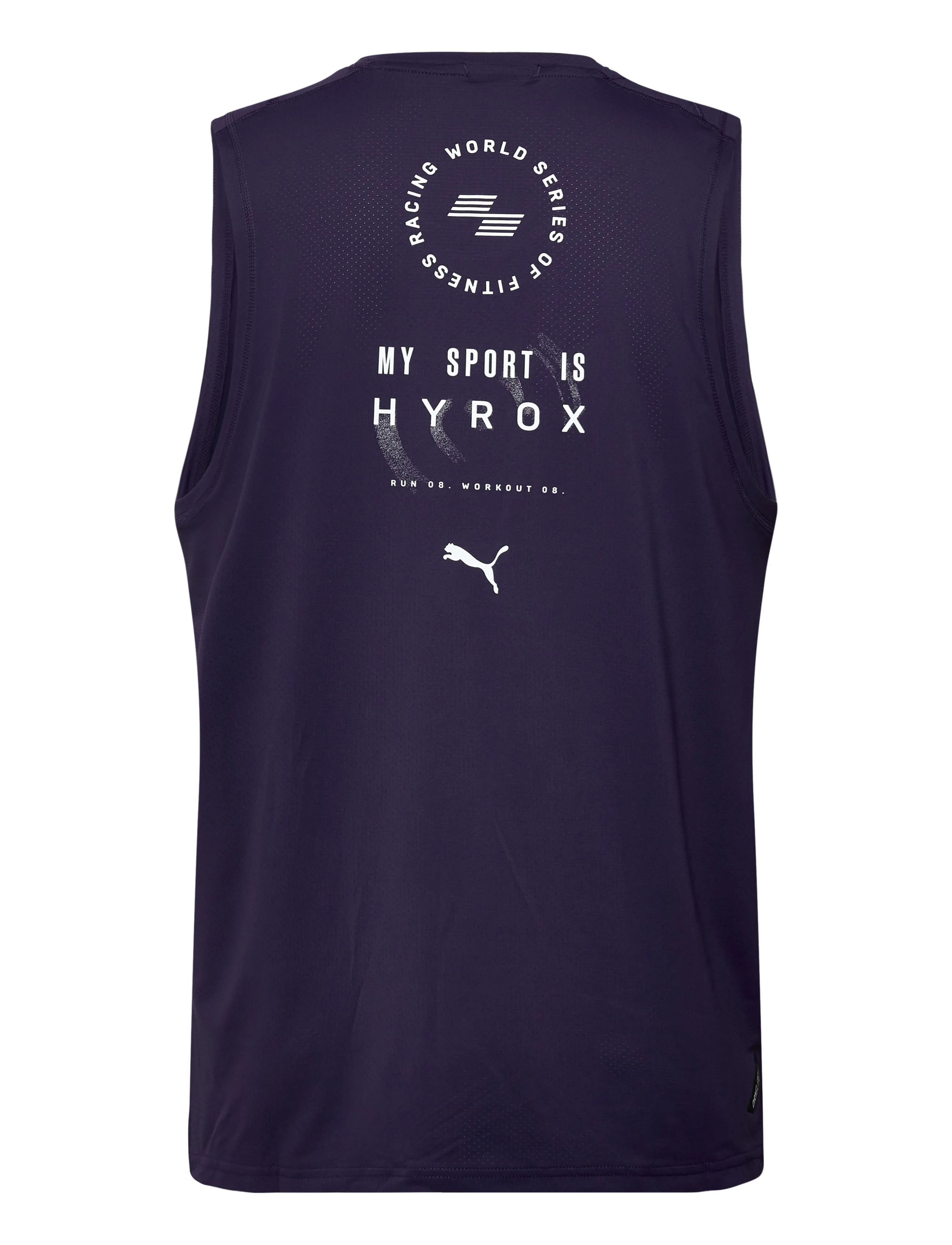 PUMA - M PUMA X HYROX DRYELITE TRAINING TANK - tank tops - deep plum - 1