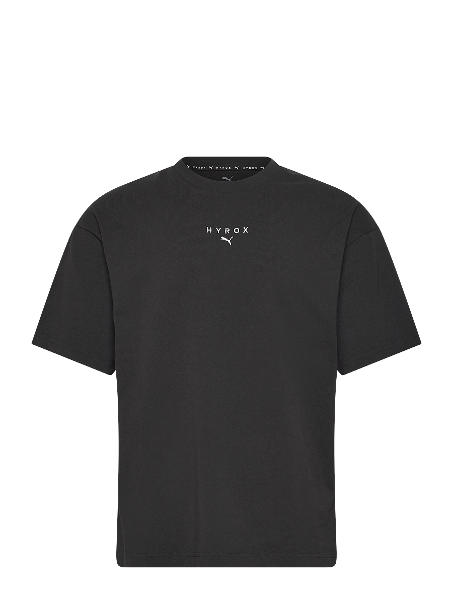 PUMA - M PUMA X HYROX LIFESTYLE TEE - oberteile & t-shirts - puma black - 1