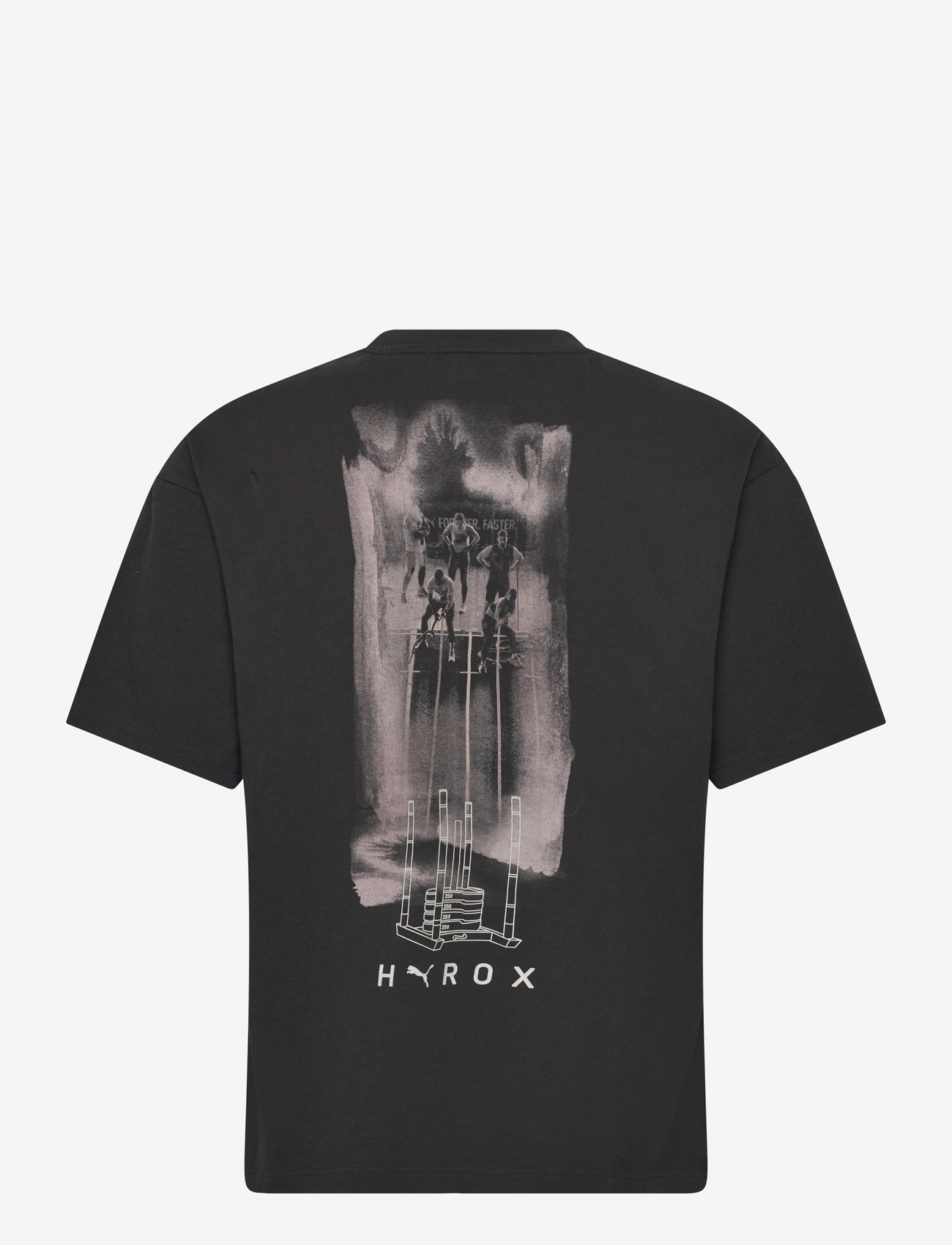 PUMA - M PUMA X HYROX LIFESTYLE TEE - oberteile & t-shirts - puma black - 1