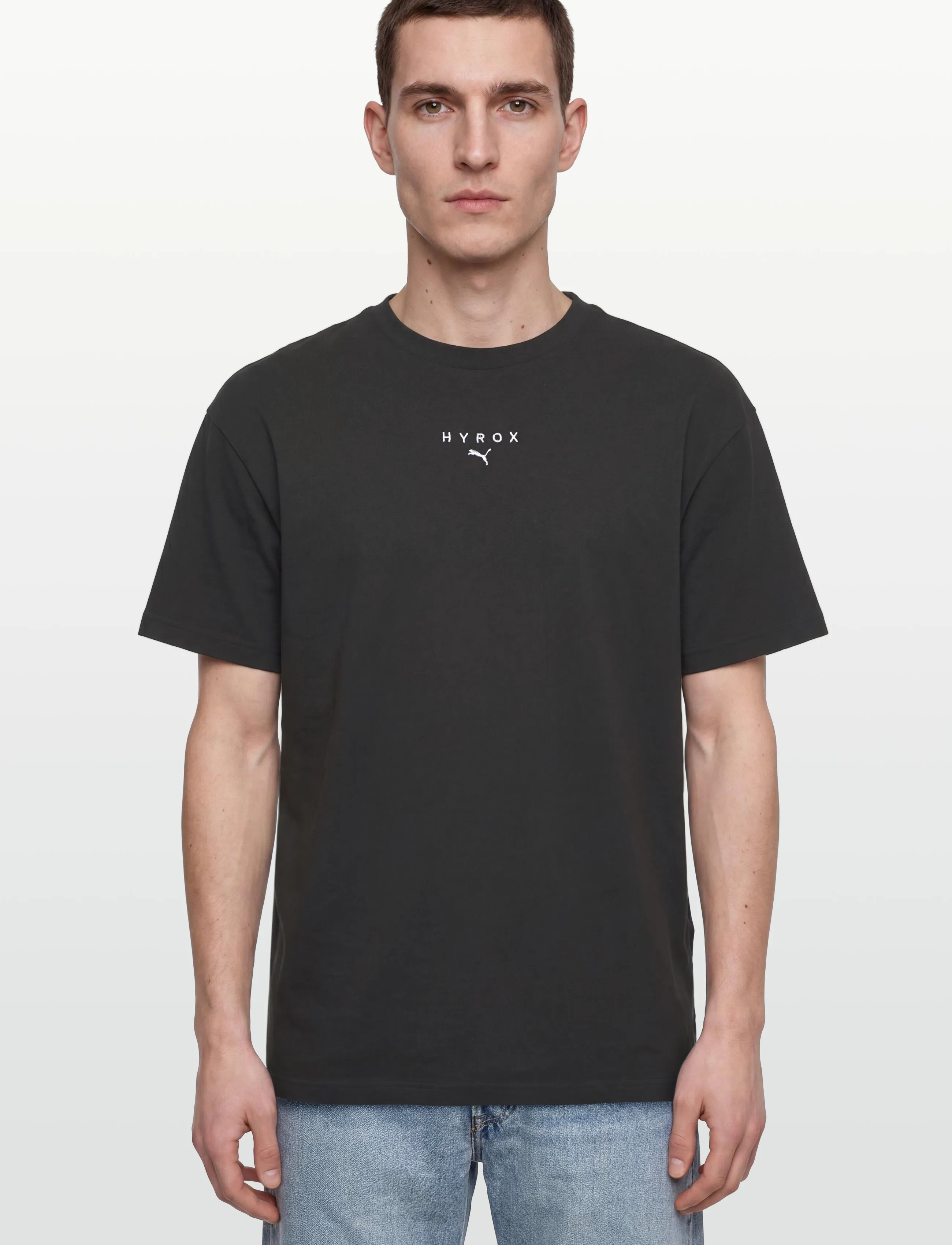 PUMA - M PUMA X HYROX LIFESTYLE TEE - tops & t-shirts - puma black - 3