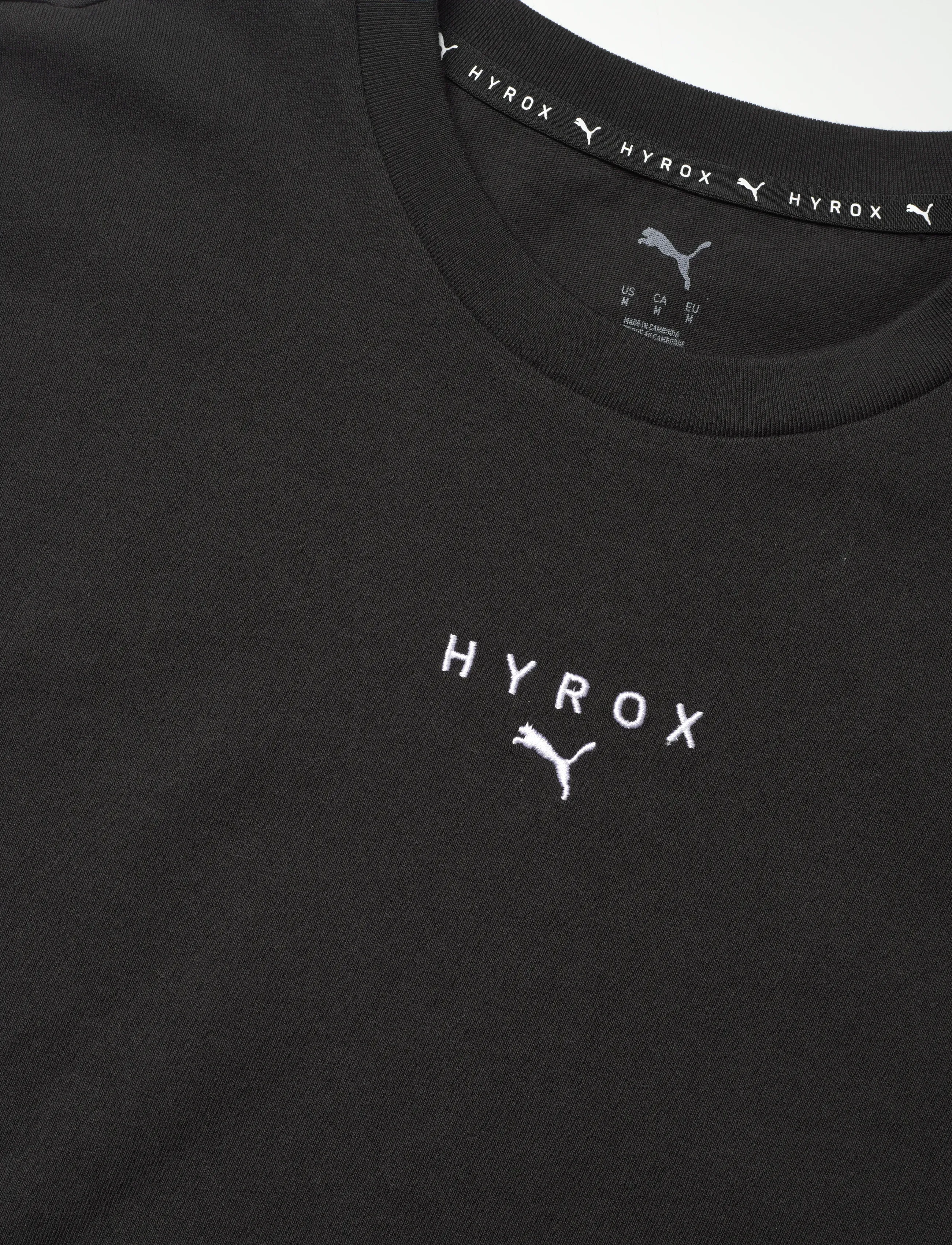 PUMA - M PUMA X HYROX LIFESTYLE TEE - tops & t-shirts - puma black - 5