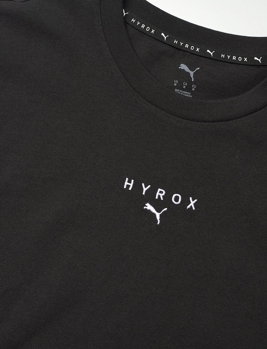 PUMA - M PUMA X HYROX LIFESTYLE TEE - oberteile & t-shirts - puma black - 5