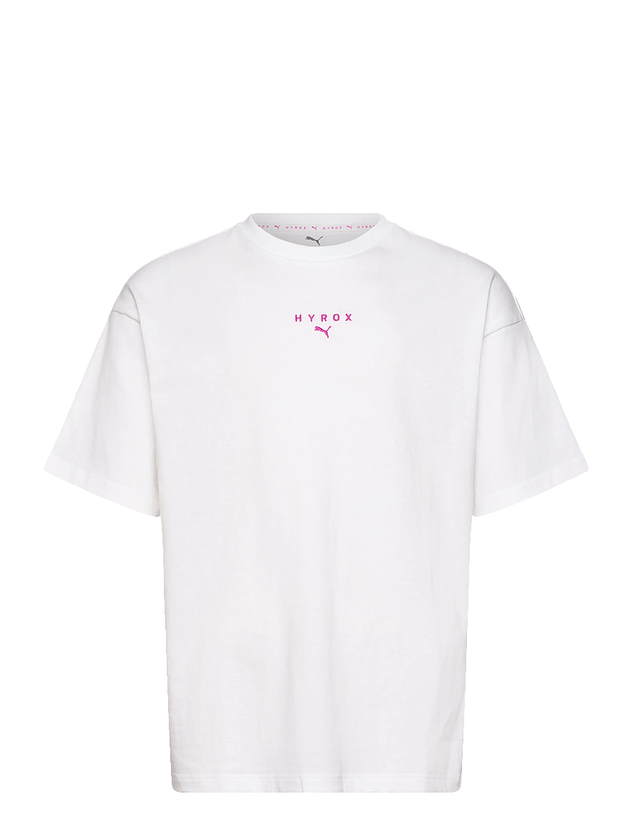 PUMA - M PUMA X HYROX LIFESTYLE TEE - tops & t-shirts - puma white - 0