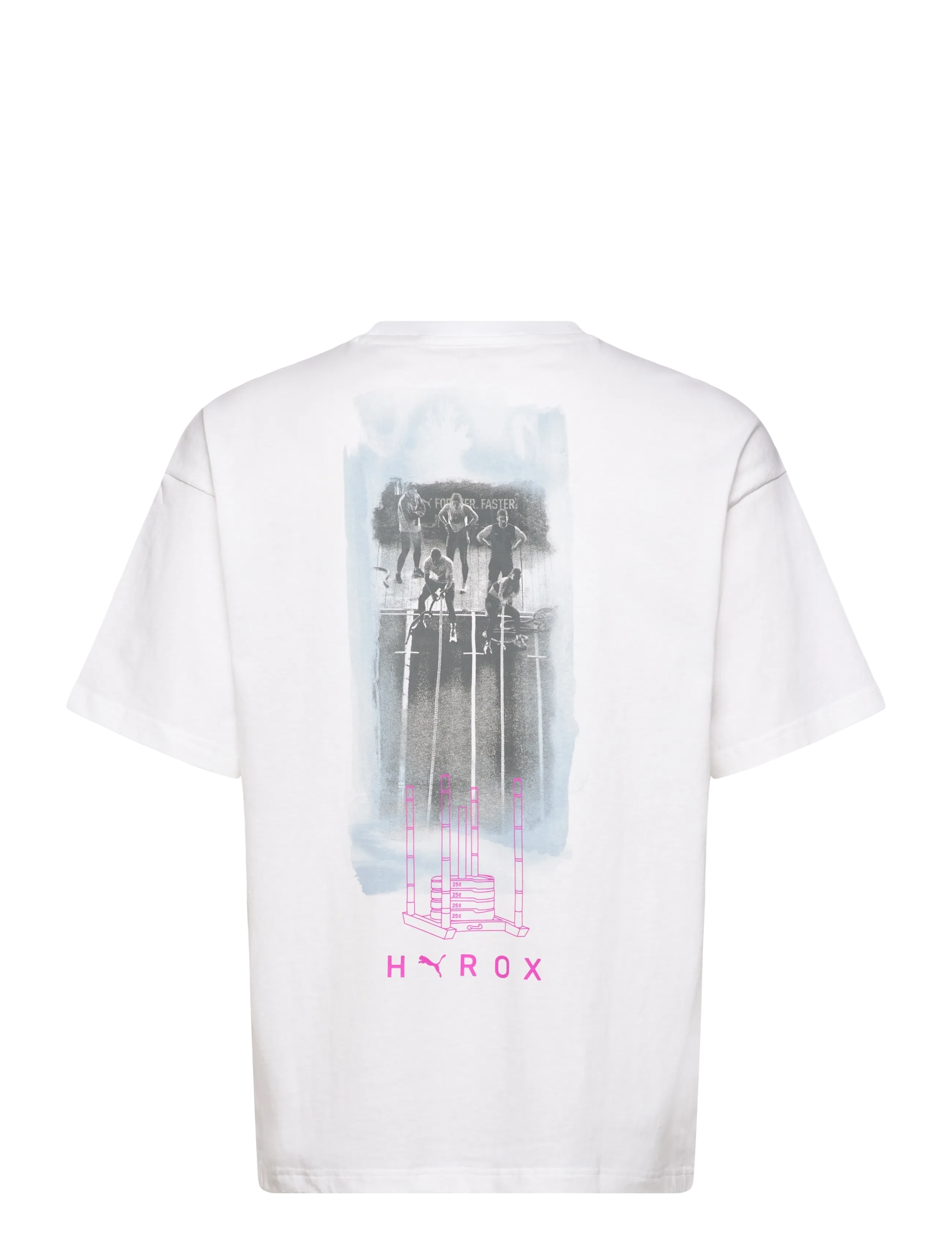 PUMA - M PUMA X HYROX LIFESTYLE TEE - alussärgid ja t-särgid - puma white - 1