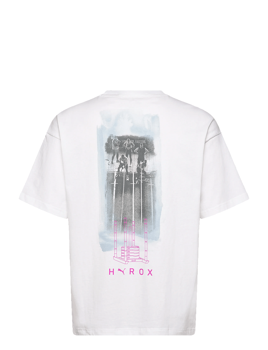 PUMA - M PUMA X HYROX LIFESTYLE TEE - tops & t-shirts - puma white - 1