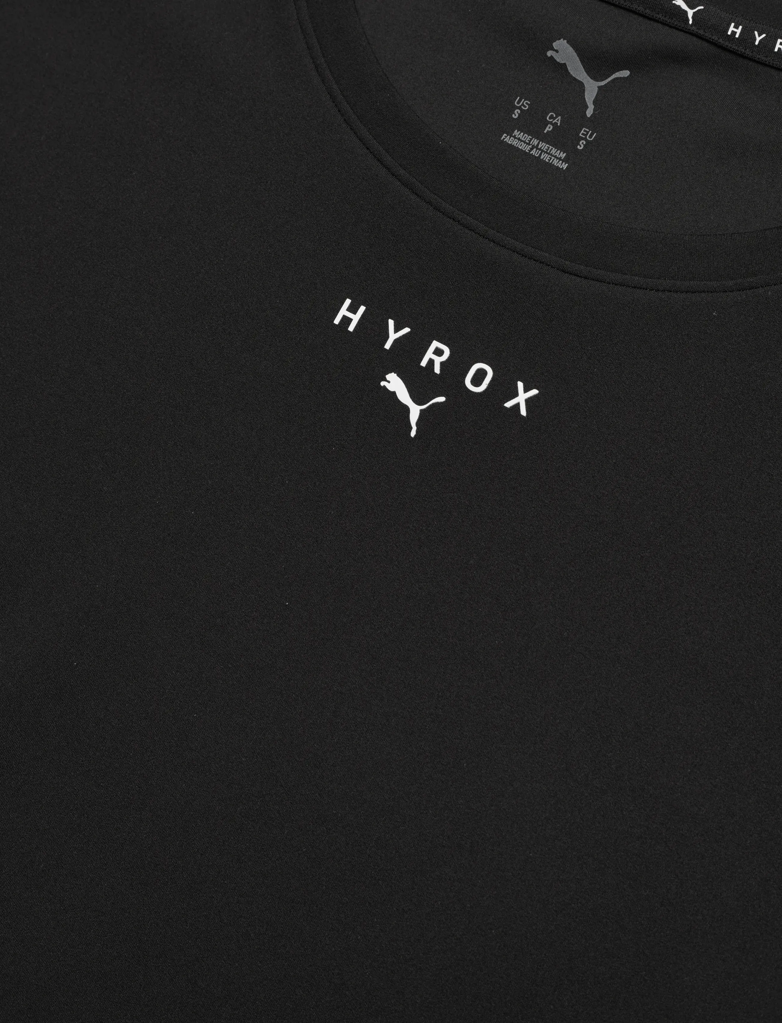 PUMA - W PUMA X HYROX SHAPELUXE SS CROP TEE - hauts courts - puma black - 2