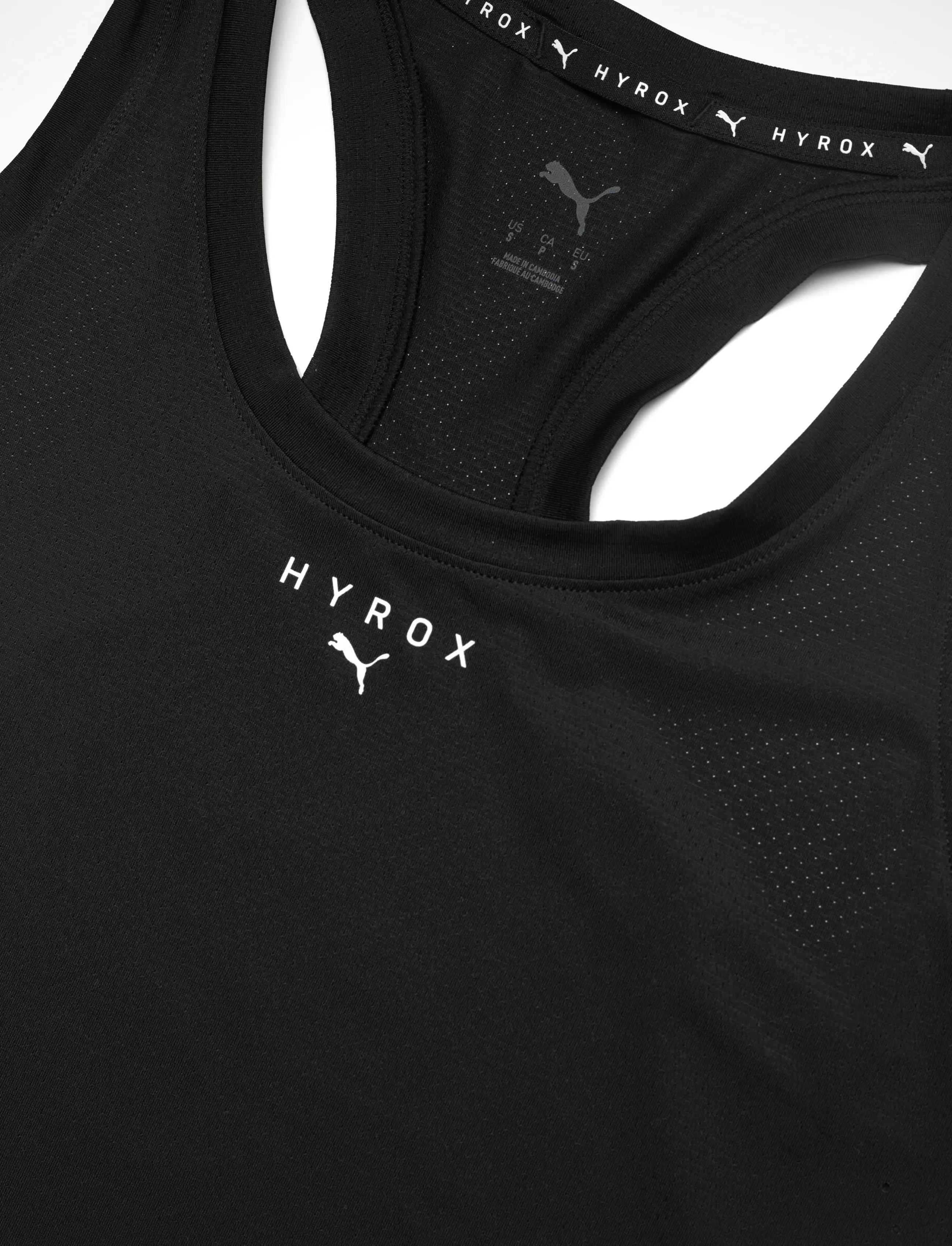 PUMA - W PUMA X HYROX DRYELITE TANK - Õlapaeltega pluusid - puma black - 2