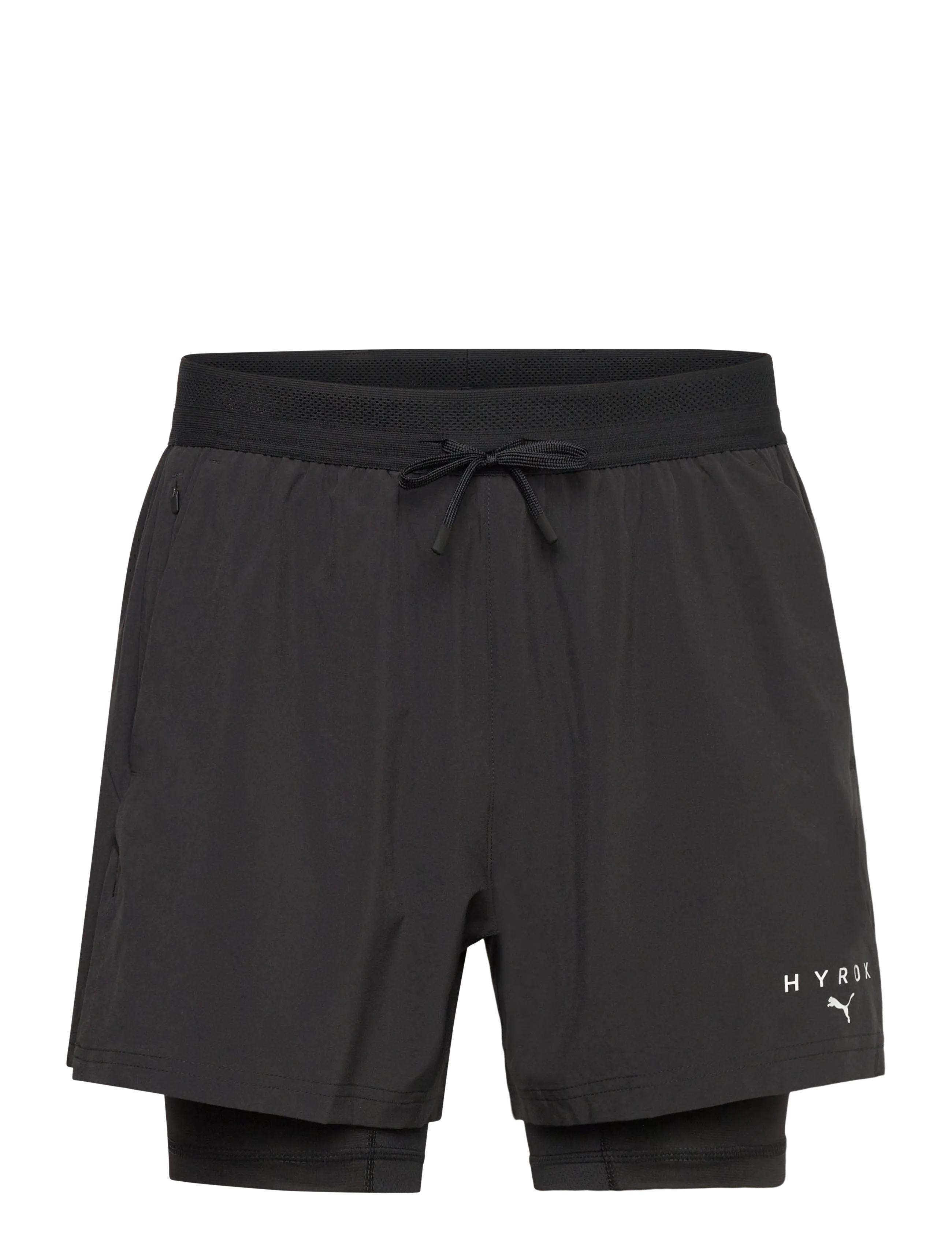 PUMA M PUMA x HYROX DRYELITE 2in1 SHORT - Winter deals - PUMA BLACK / black