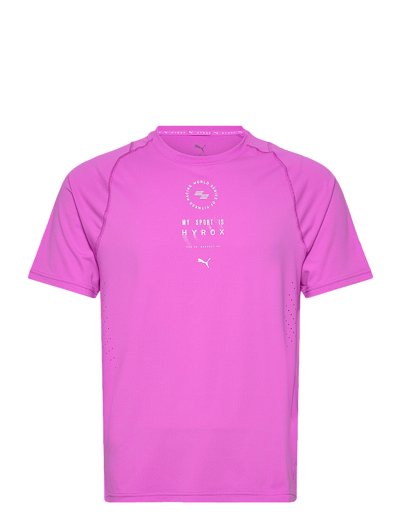 PUMA - M PUMA X HYROX DRYELITE TRAINING TEE - t-shirts - electric orchid - 0