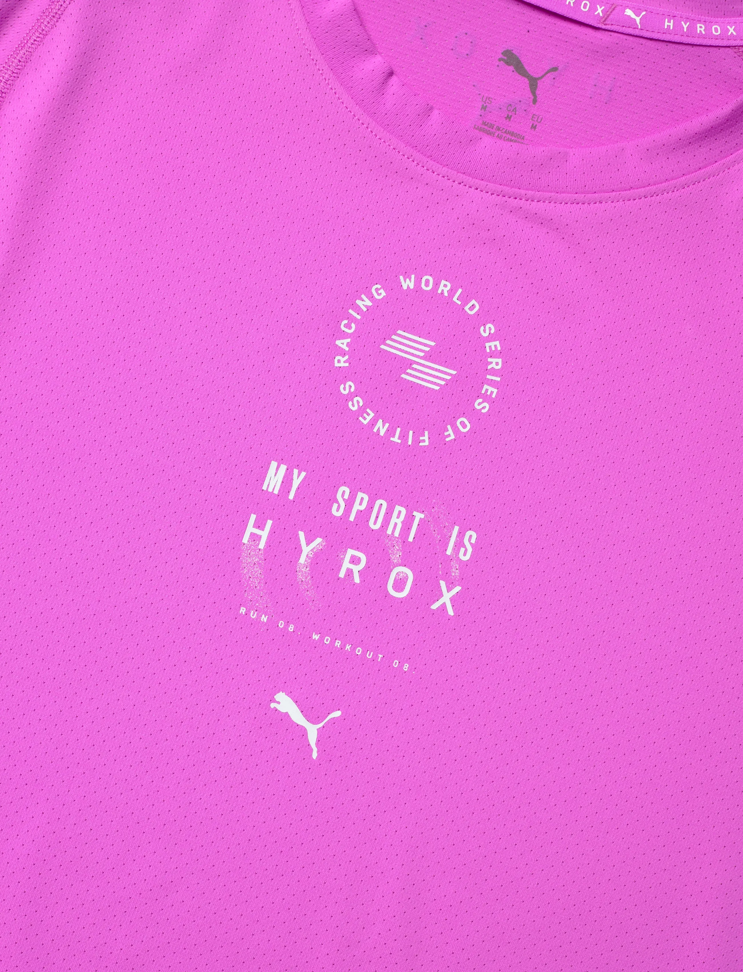 PUMA - M PUMA X HYROX DRYELITE TRAINING TEE - t-shirts - electric orchid - 2