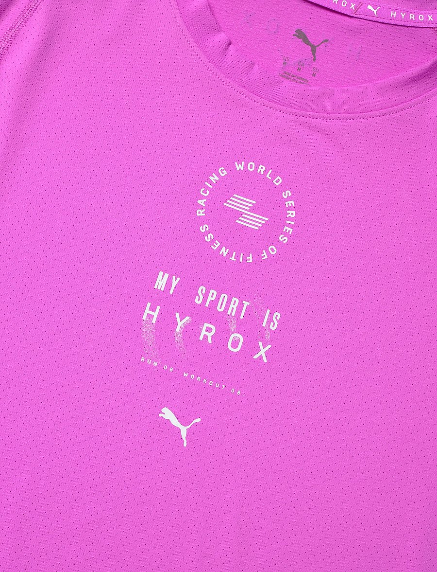 PUMA - M PUMA X HYROX DRYELITE TRAINING TEE - t-shirts - electric orchid - 2