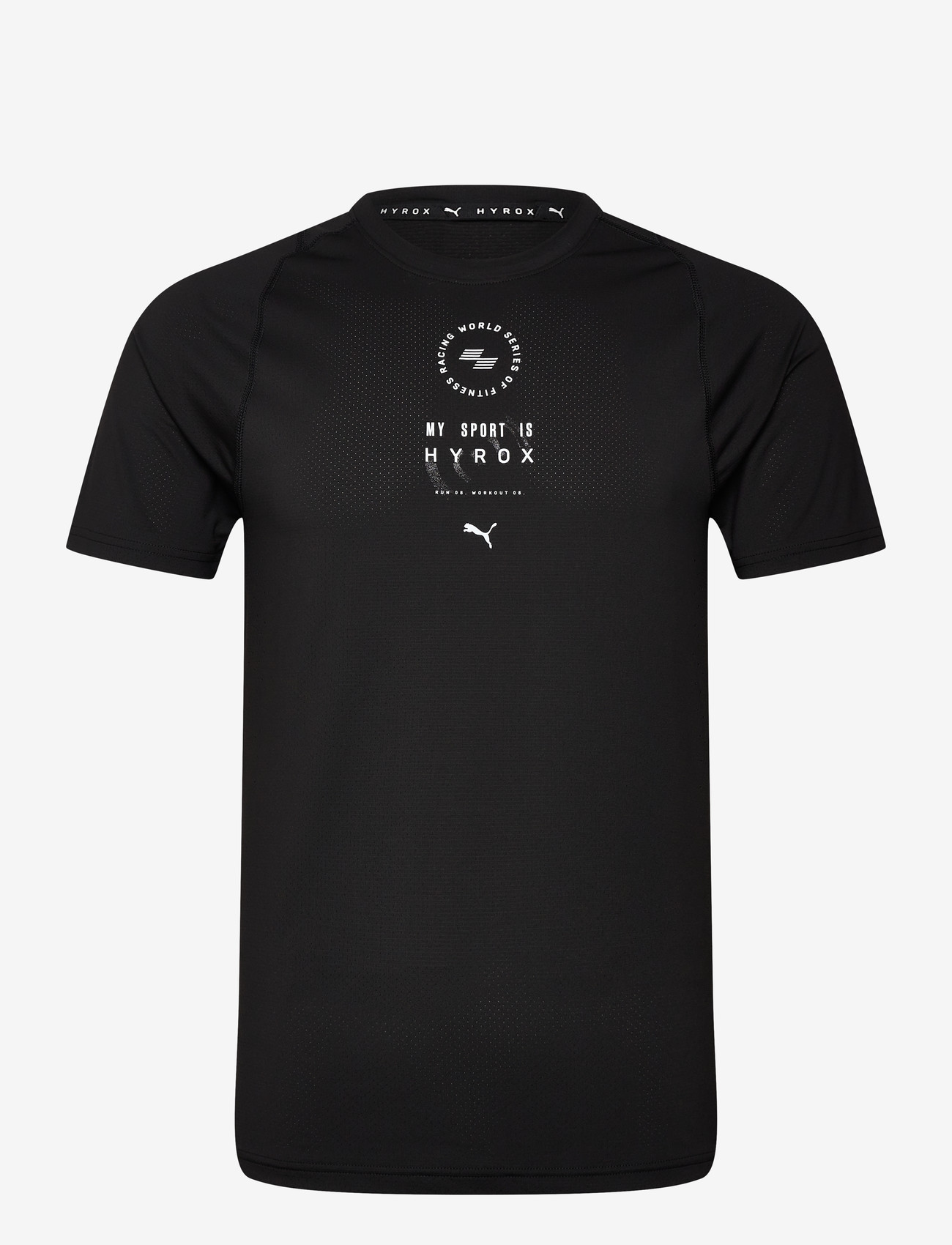 PUMA - M PUMA X HYROX DRYELITE TRAINING TEE - t-shirts - puma black - 0