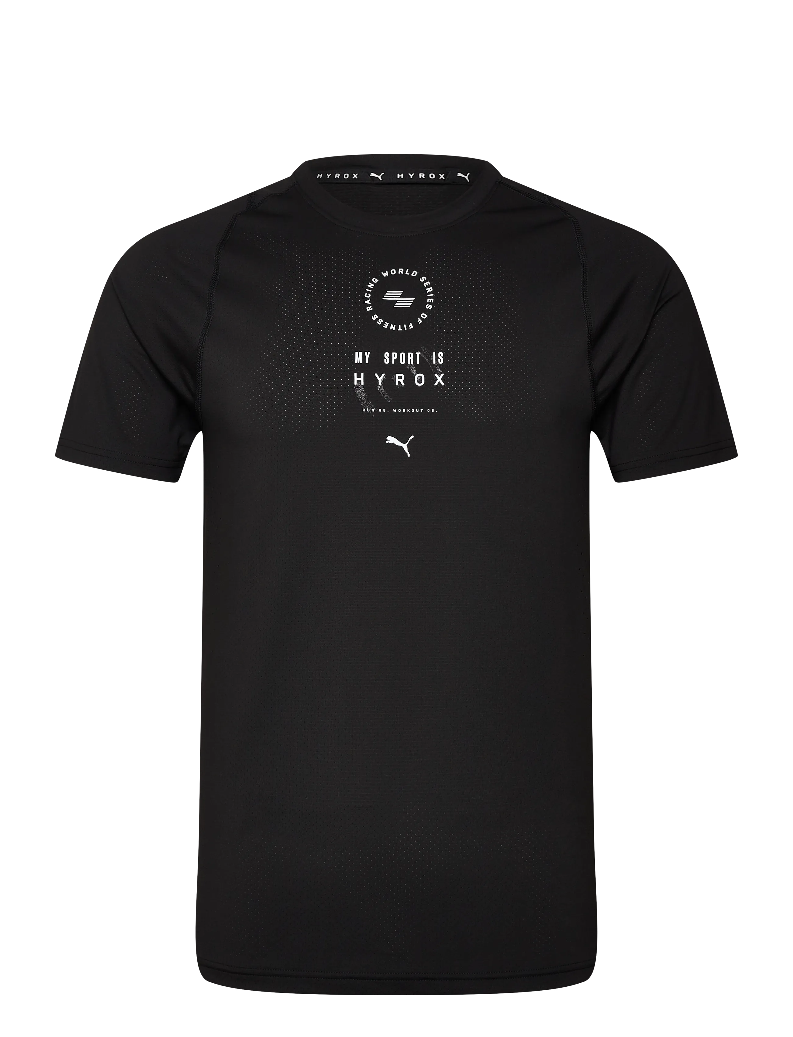 PUMA M PUMA X HYROX DRYELITE TRAINING TEE - Clothing - PUMA BLACK / black