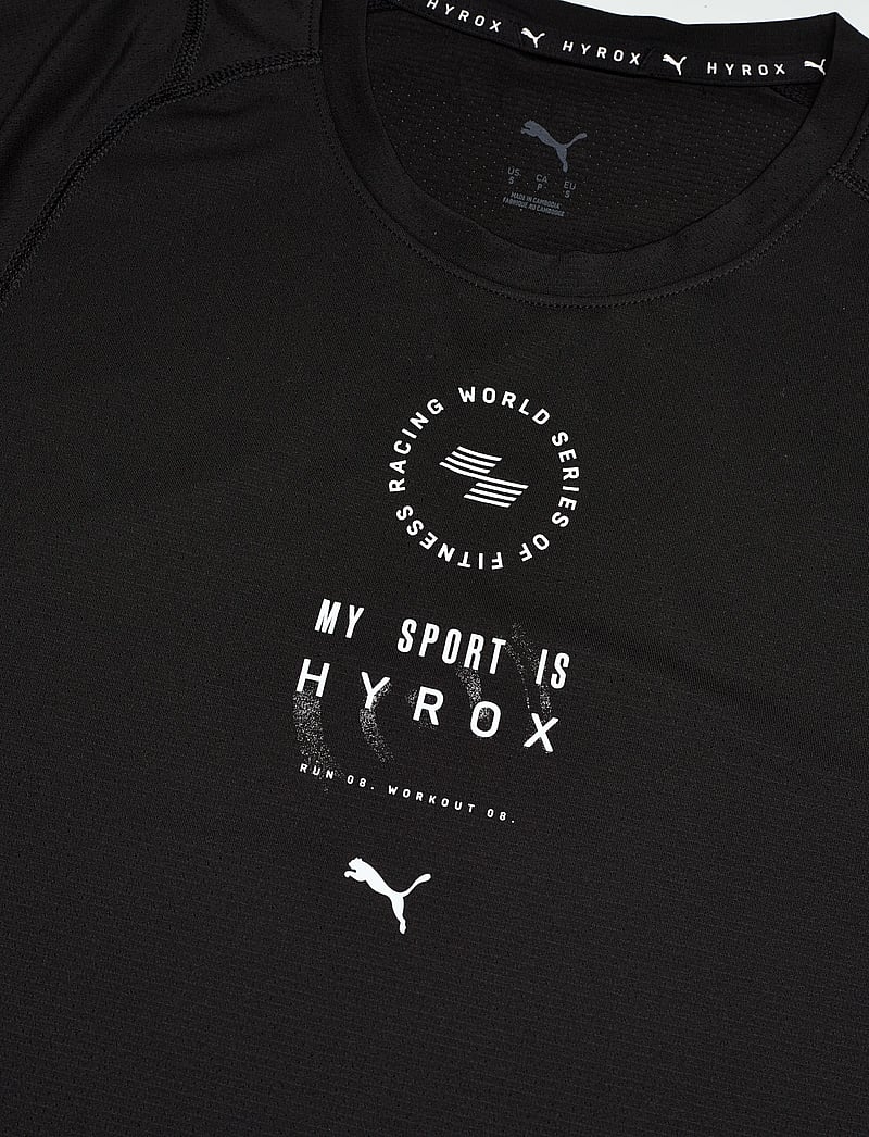 PUMA - M PUMA X HYROX DRYELITE TRAINING TEE - t-shirts - puma black - 2