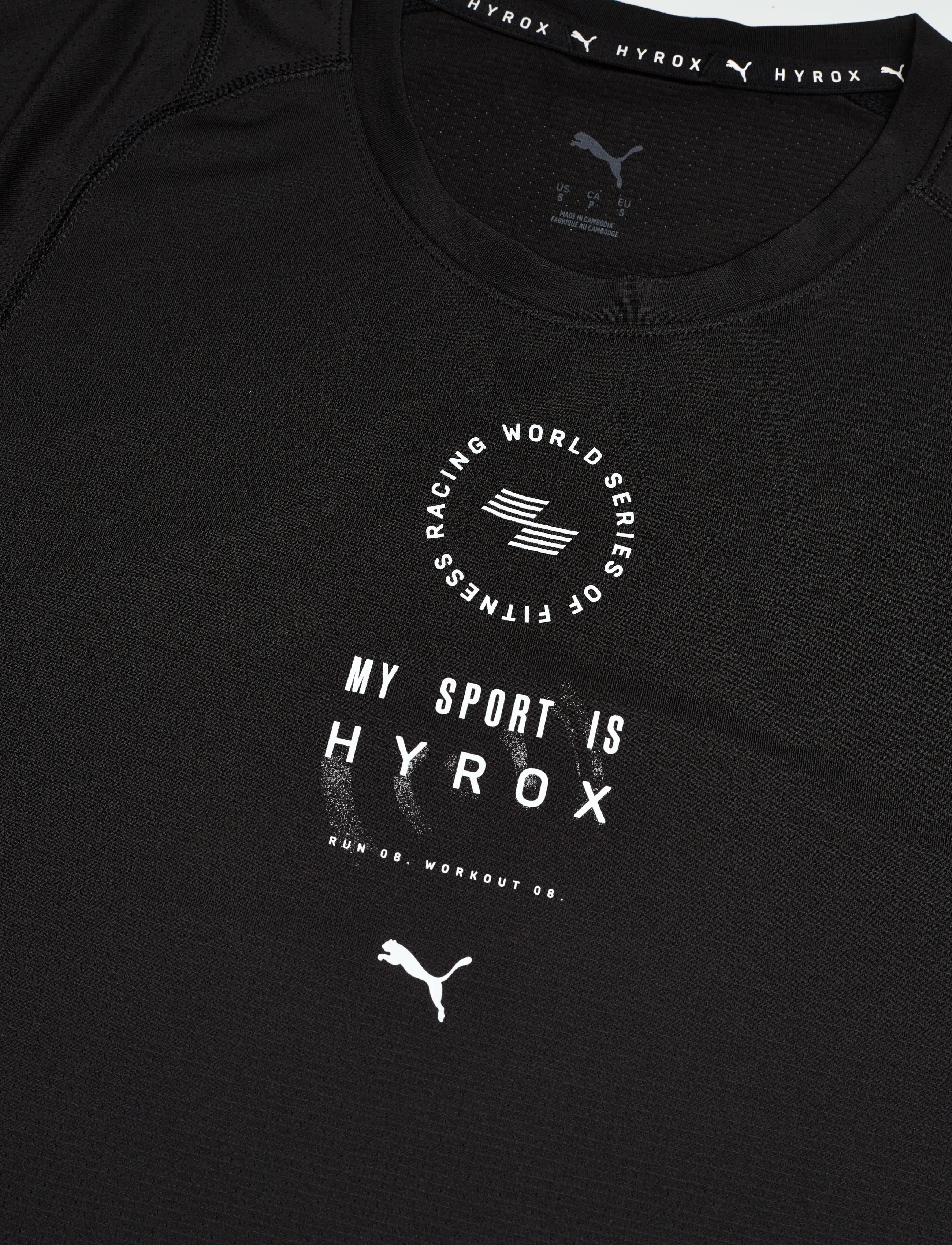 PUMA - M PUMA X HYROX DRYELITE TRAINING TEE - t-shirts - puma black - 2