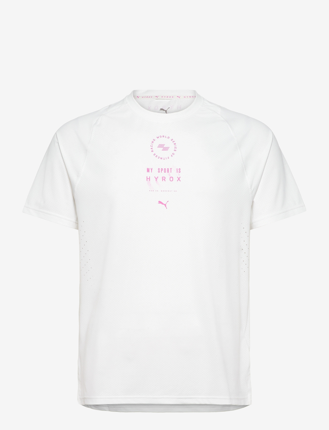 PUMA - M PUMA X HYROX DRYELITE TRAINING TEE - t-shirts - puma white - 0