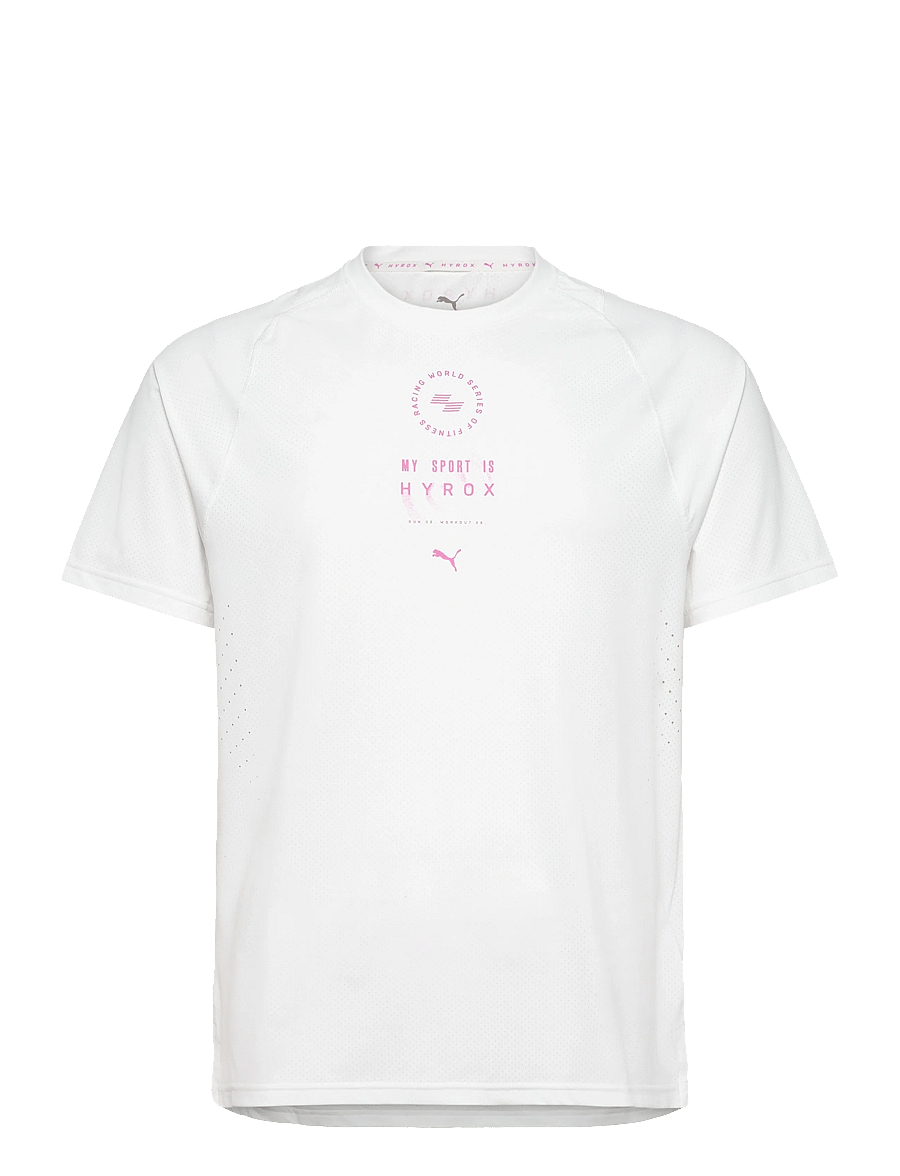PUMA - M PUMA X HYROX DRYELITE TRAINING TEE - t-shirts - puma white - 0