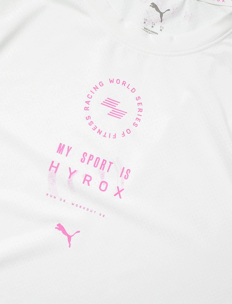 PUMA - M PUMA X HYROX DRYELITE TRAINING TEE - t-shirts - puma white - 2