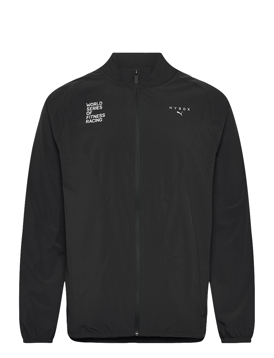 PUMA - M PUMA X HYROX DRYELITE WARM UP JACKET - sportsjakker - puma black - 0