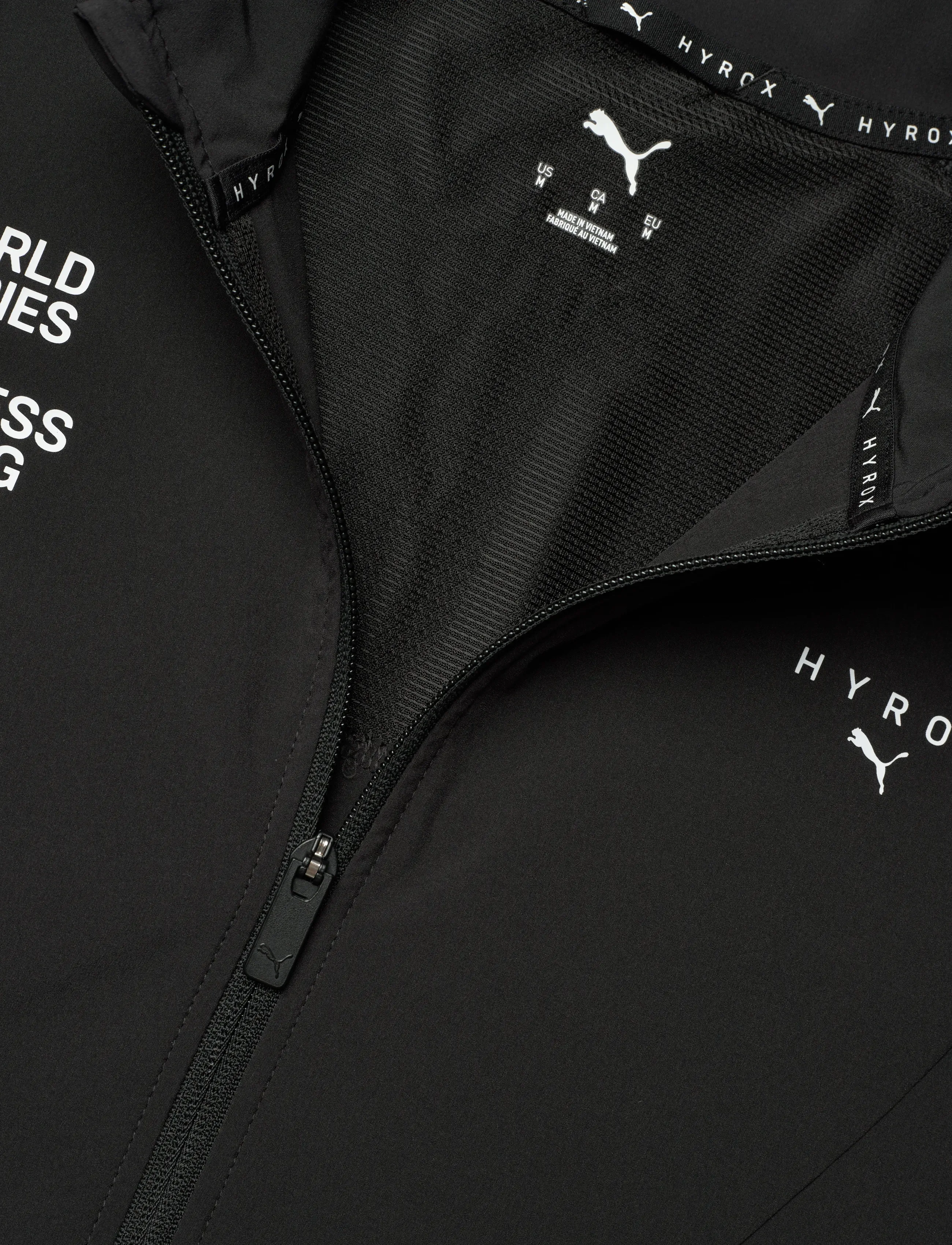 PUMA - M PUMA X HYROX DRYELITE WARM UP JACKET - sports jackets - puma black - 2