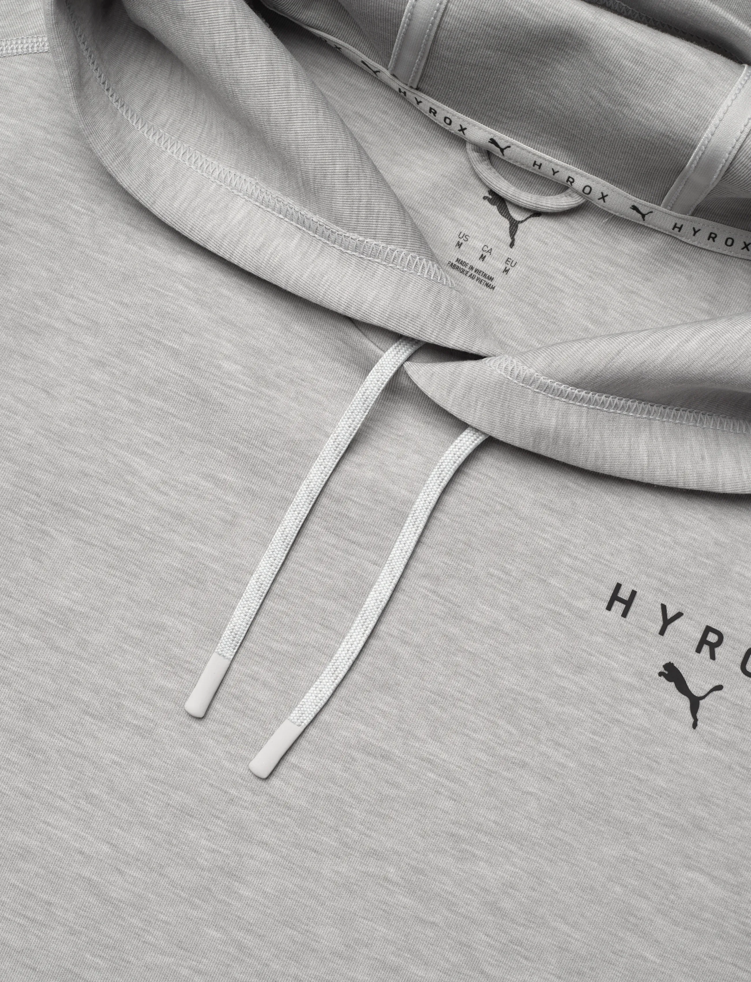 PUMA - M PUMA X HYROX CLOUDSPUN HOODIE - overdele - light gray heather - 3