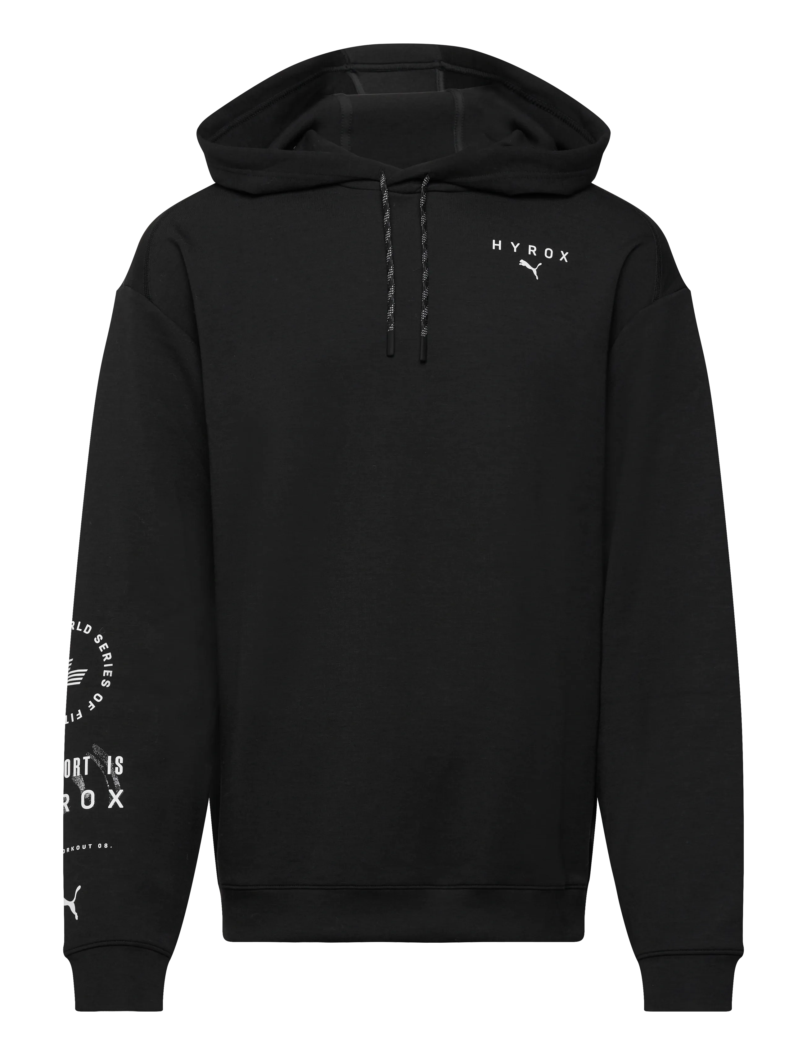 PUMA M PUMA X HYROX CLOUDSPUN HOODIE - Dressipluusid - PUMA BLACK / black