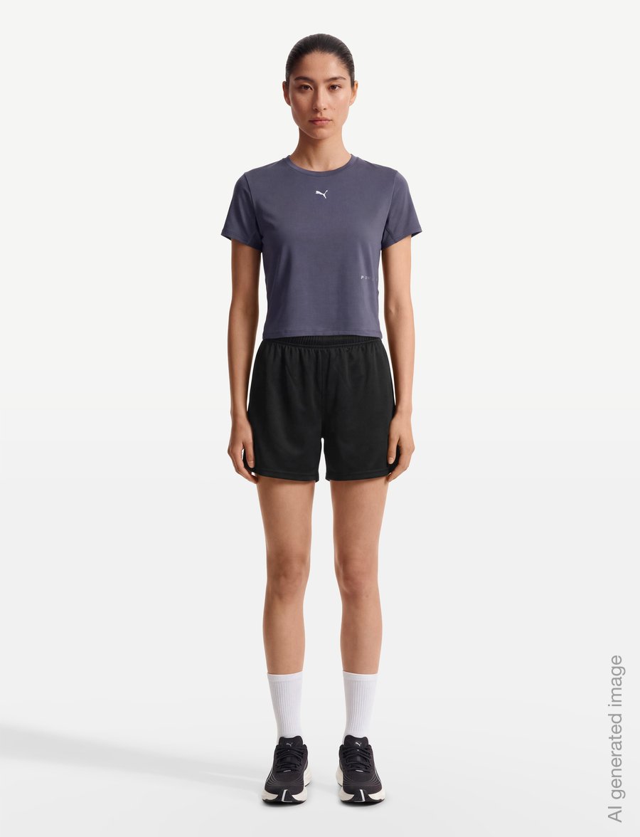 PUMA - W Run BRIGHTSTRIDE Cloudspun Tee - t-skjorter - inky depths - 0