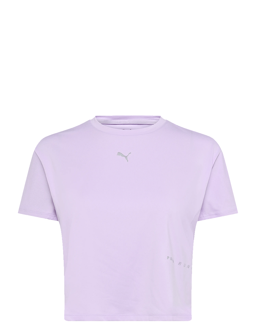 PUMA - W Run BRIGHTSTRIDE Cloudspun Tee - t-shirts - light lavender - 0