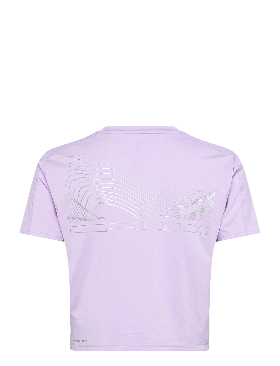 PUMA - W Run BRIGHTSTRIDE Cloudspun Tee - t-shirts - light lavender - 1