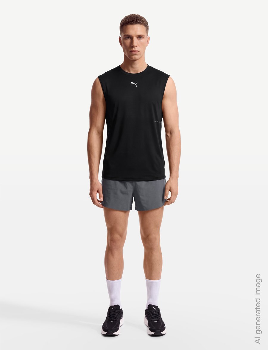 PUMA - M Run BRIGHTSTRIDE Cloudspun Sleeveless - tank tops - puma black - 0