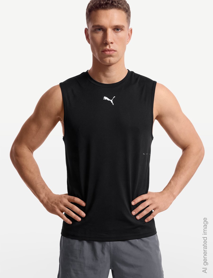 PUMA - M Run BRIGHTSTRIDE Cloudspun Sleeveless - tank tops - puma black - 3