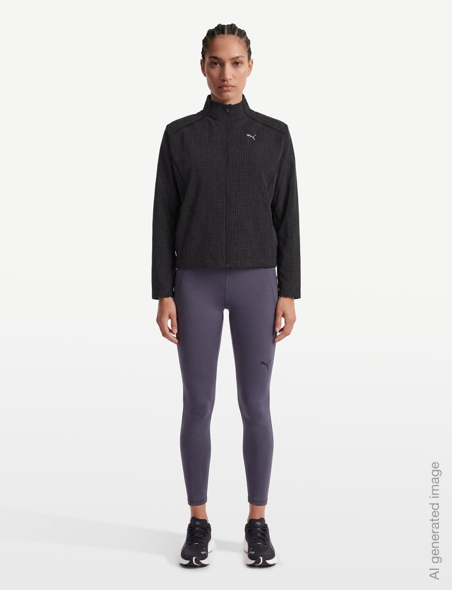 PUMA - W Run BRIGHTSTRIDE WindCELL Jacket - träningsjackor - puma black - 0