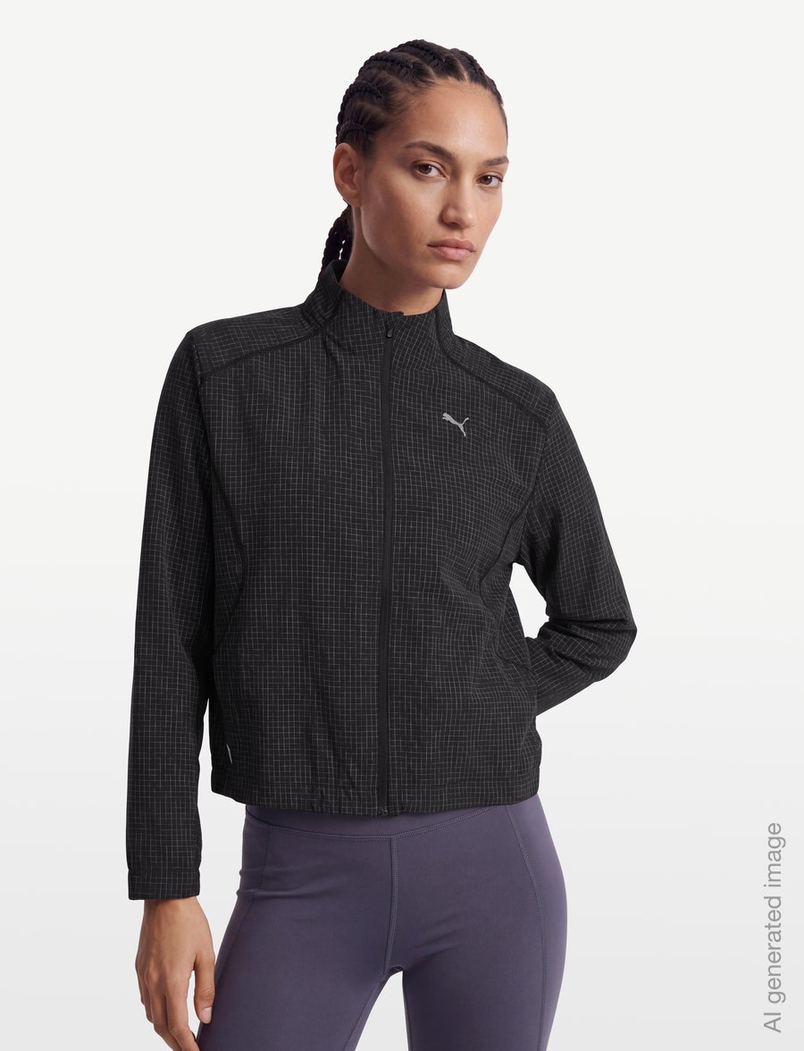 PUMA - W Run BRIGHTSTRIDE WindCELL Jacket - träningsjackor - puma black - 3