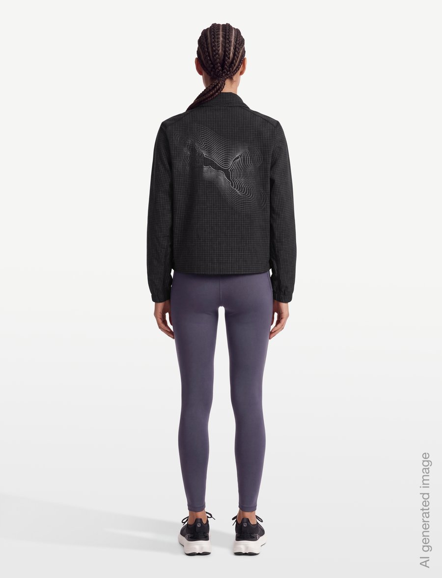 PUMA - W Run BRIGHTSTRIDE WindCELL Jacket - träningsjackor - puma black - 4