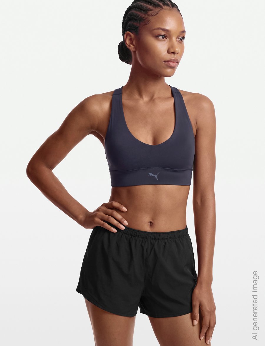 PUMA - Shapeluxe Bra - Mid - spordi-rinnahoidjad - inky depths - 3