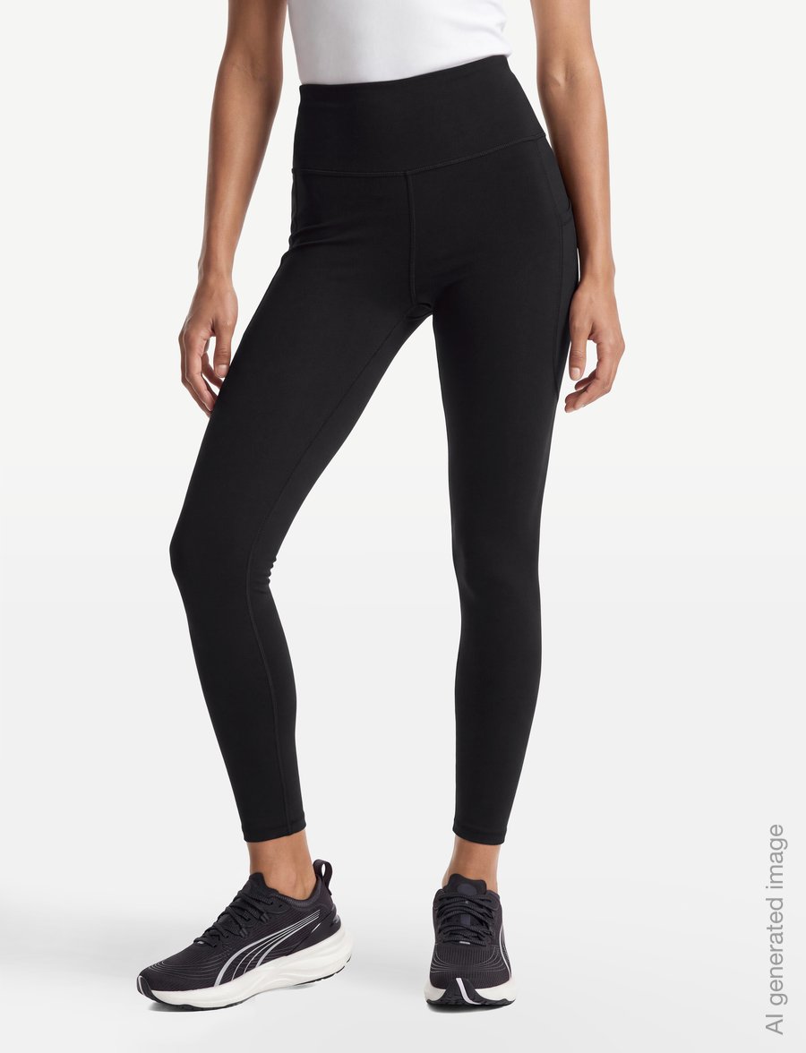 PUMA - W PUMA X HYROX PWRMODE 7/8 TIGHT - 7/8 längd - puma black - 3