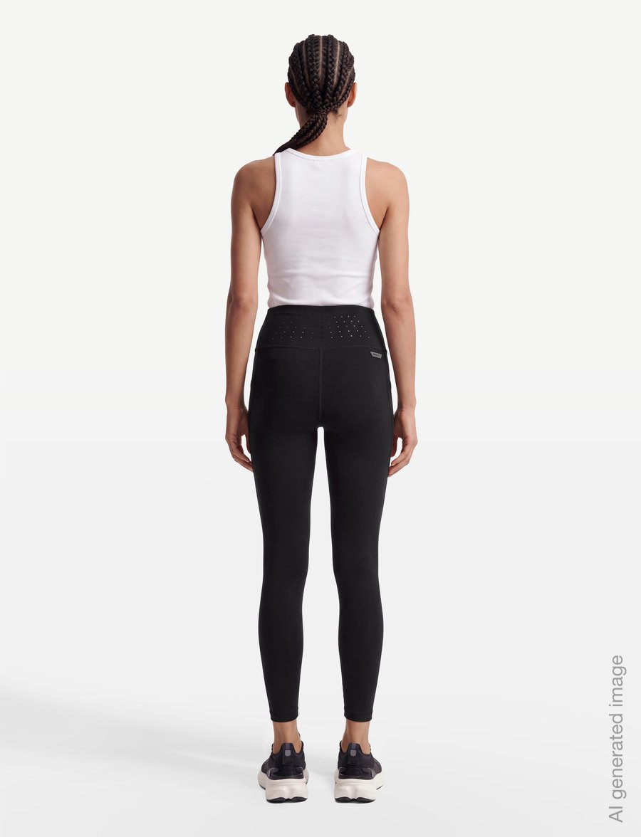 PUMA - W PUMA X HYROX PWRMODE 7/8 TIGHT - 7/8 längd - puma black - 4
