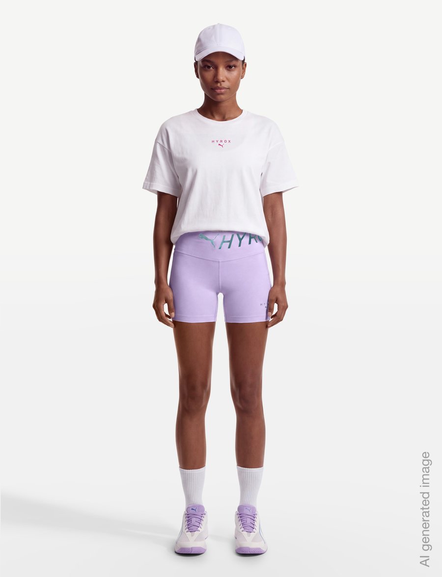 PUMA - W PUMA x HYROX PWRMODE 4" SHORT TIGHT - lühikesed püksid - light lavender - 0