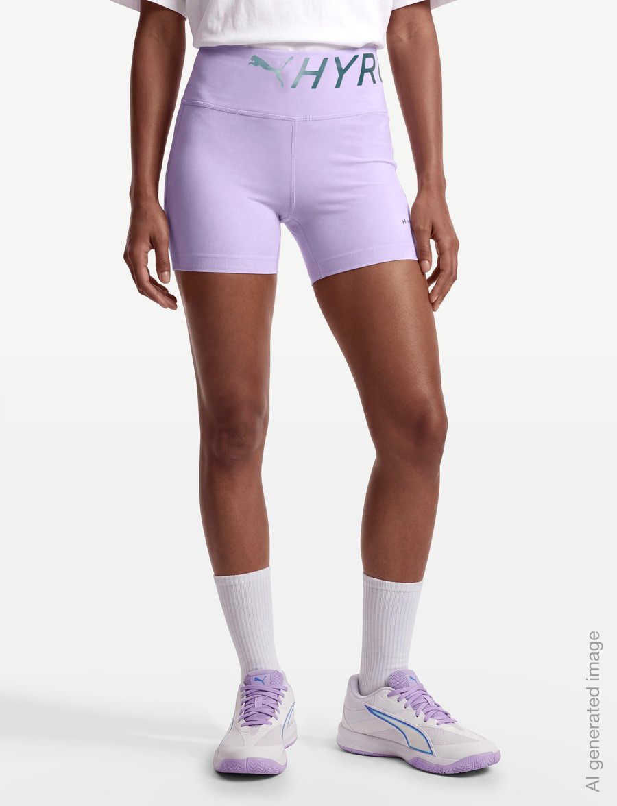 PUMA - W PUMA x HYROX PWRMODE 4" SHORT TIGHT - lühikesed püksid - light lavender - 3