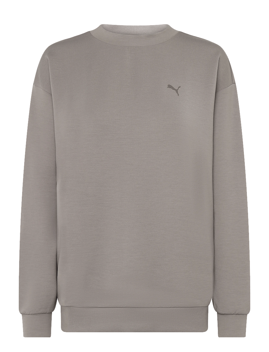 PUMA - W Cloudspun Crew Neck - sweatshirts - mouse gray - 0