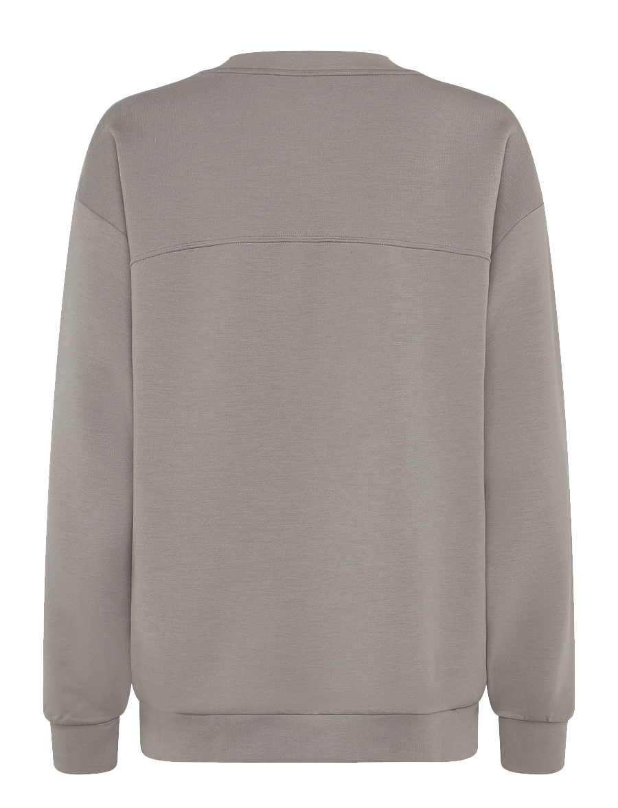 PUMA - W Cloudspun Crew Neck - sweatshirts - mouse gray - 1